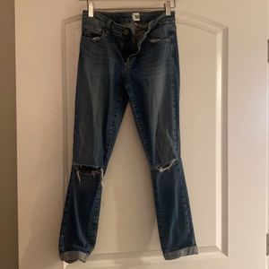 PAIGE jeans with distressed knees